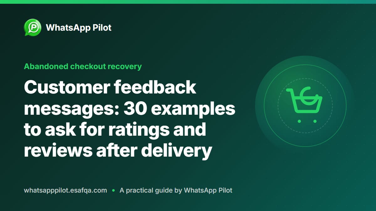 Customer feedback messages: 30 examples to ask for ratings and reviews after delivery
