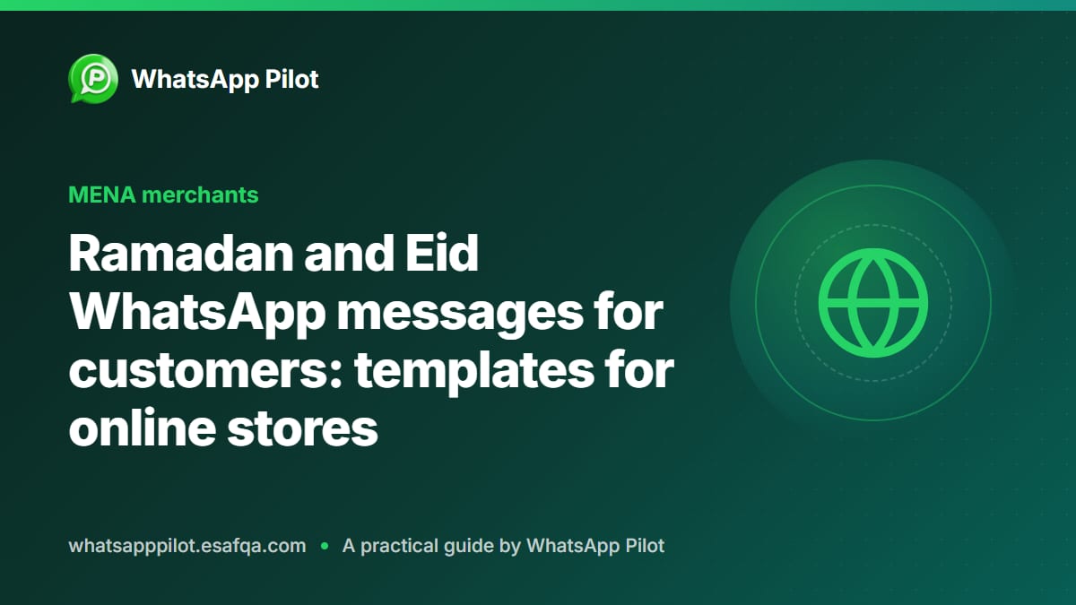 Ramadan and Eid WhatsApp messages for customers: templates for online stores