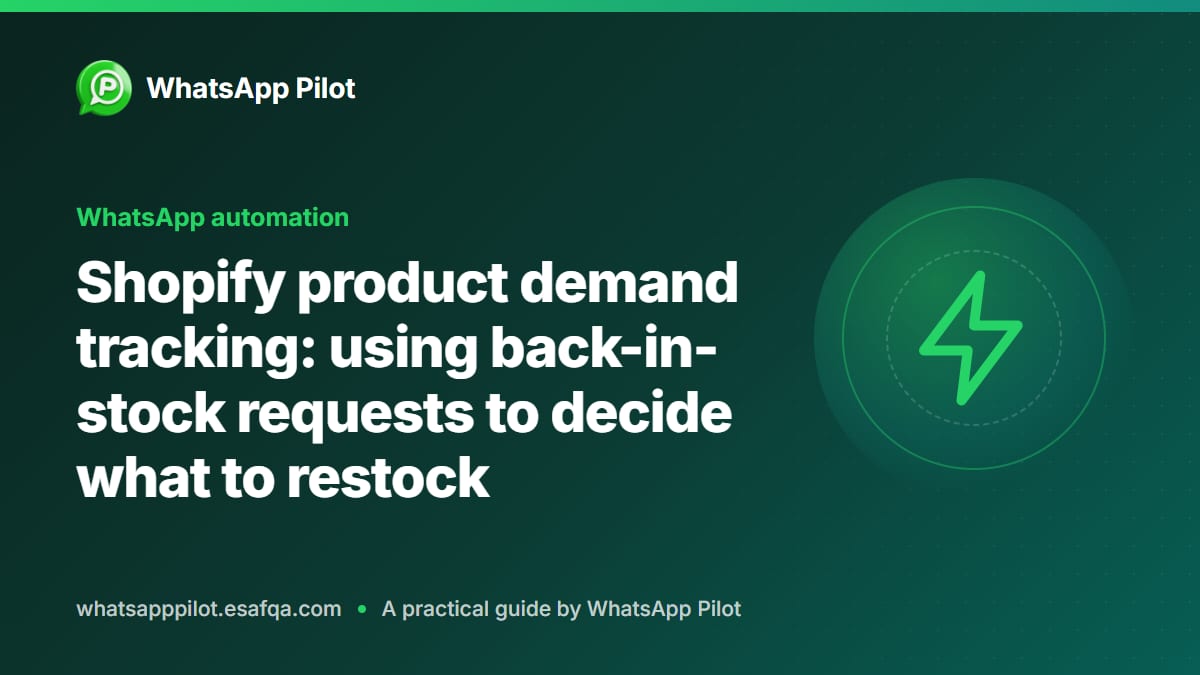 Shopify product demand tracking: using back-in-stock requests to decide what to restock