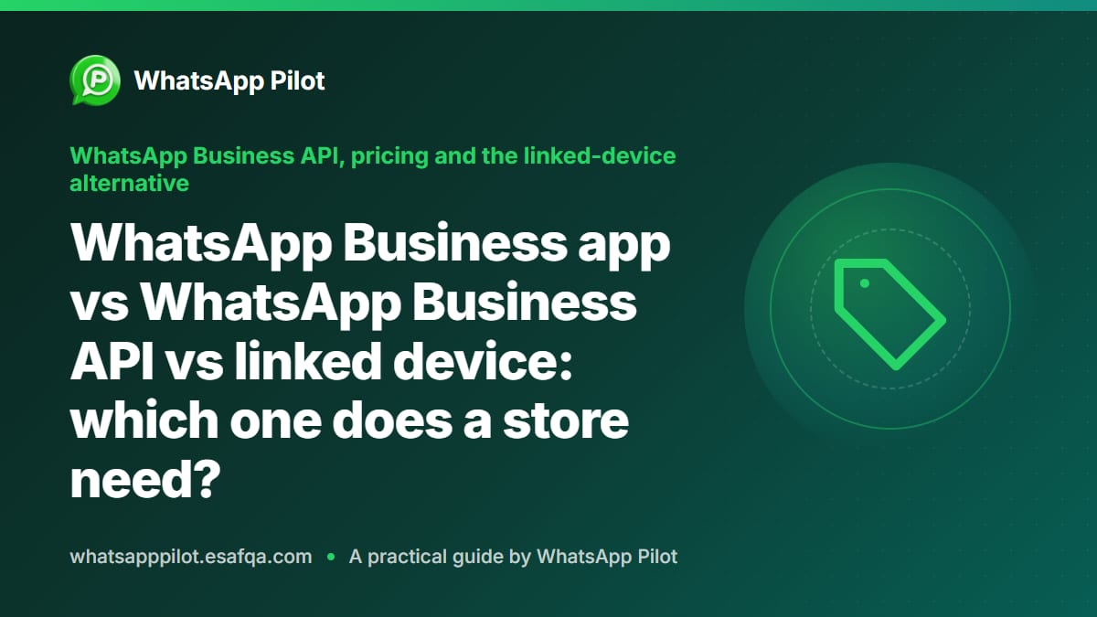 WhatsApp Business app vs WhatsApp Business API vs linked device: which one does a store need?
