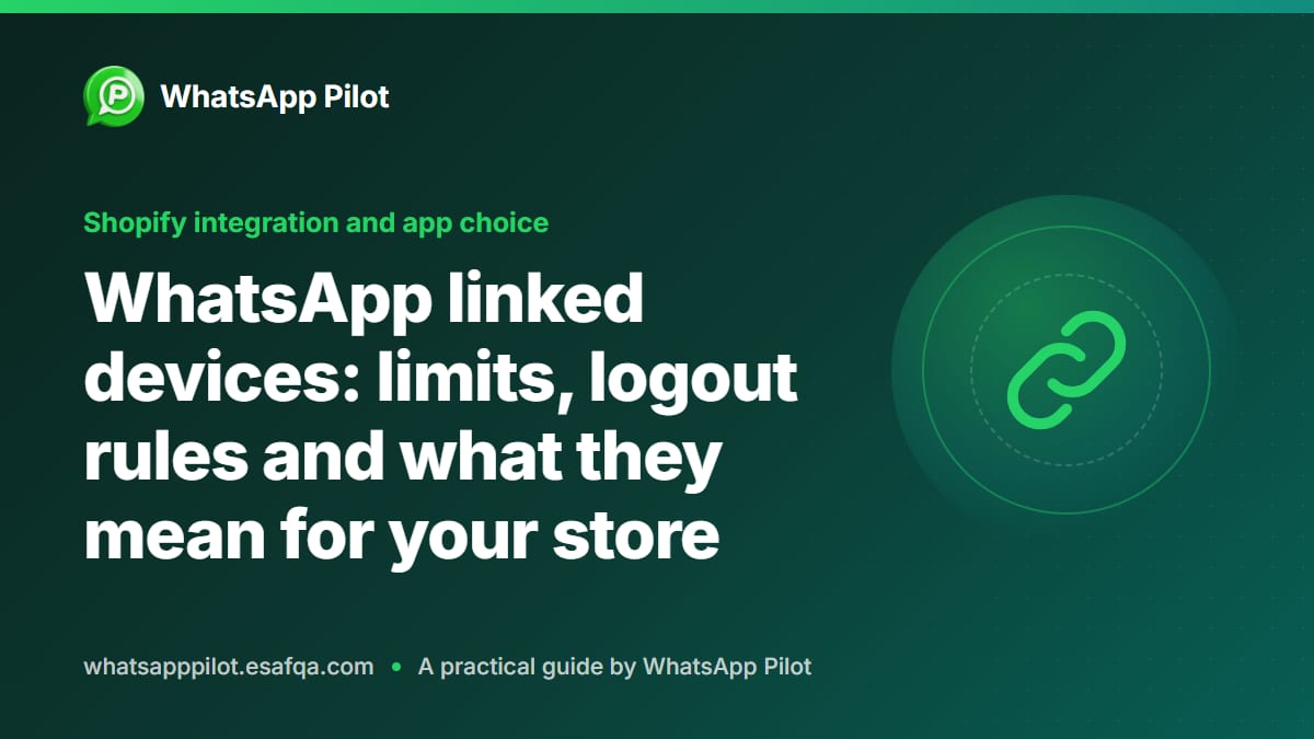 WhatsApp linked devices: limits, logout rules and what they mean for your store