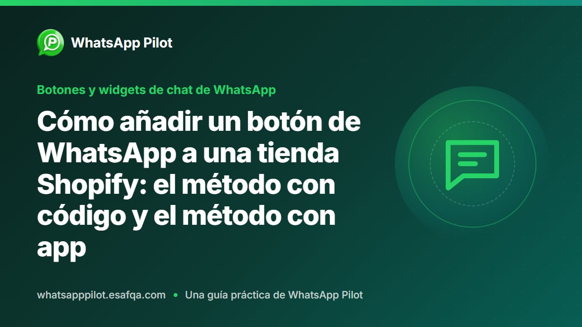 Cómo añadir un botón de WhatsApp a una tienda Shopify: el método con código y el método con app