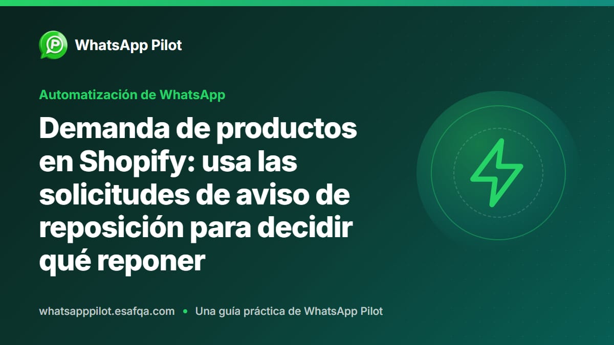 Demanda de productos en Shopify: usa las solicitudes de aviso de reposición para decidir qué reponer