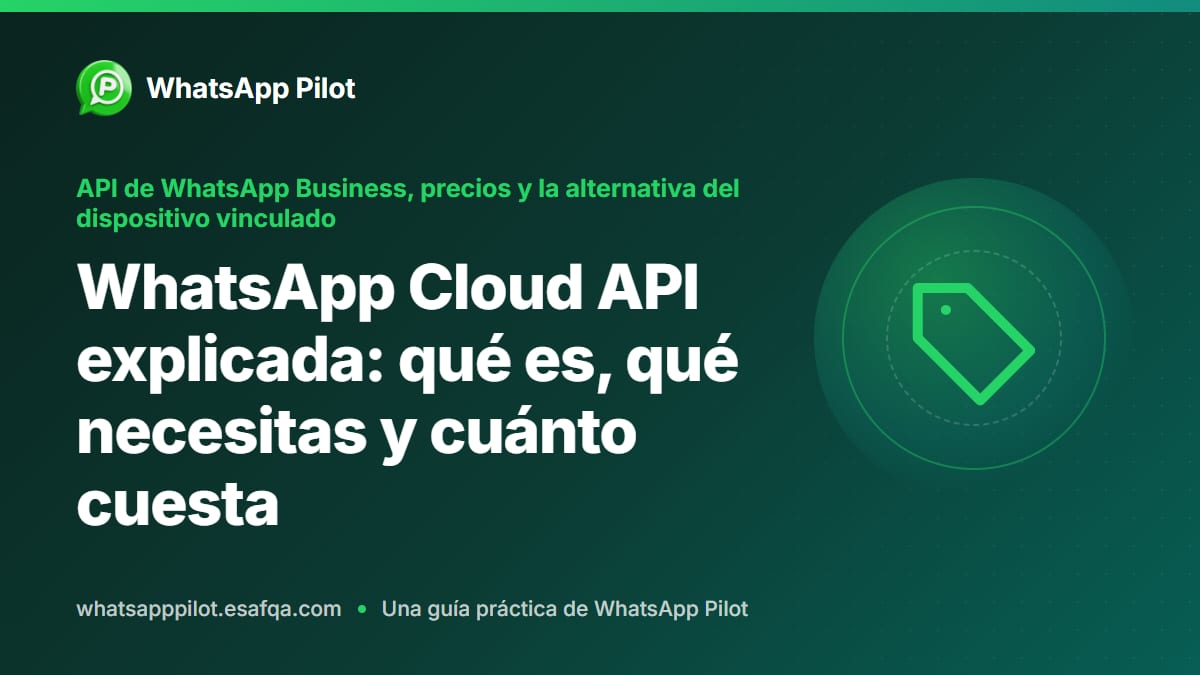 WhatsApp Cloud API explicada: qué es, qué necesitas y cuánto cuesta