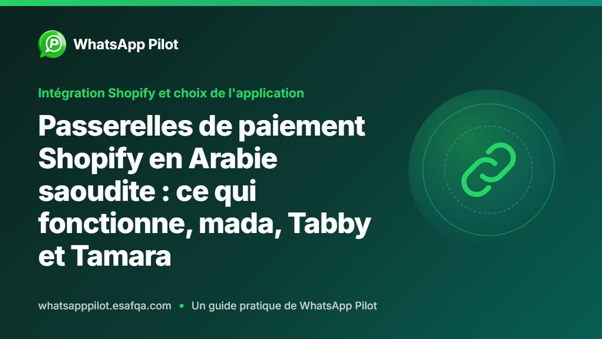 Passerelles de paiement Shopify en Arabie saoudite : ce qui fonctionne, mada, Tabby et Tamara