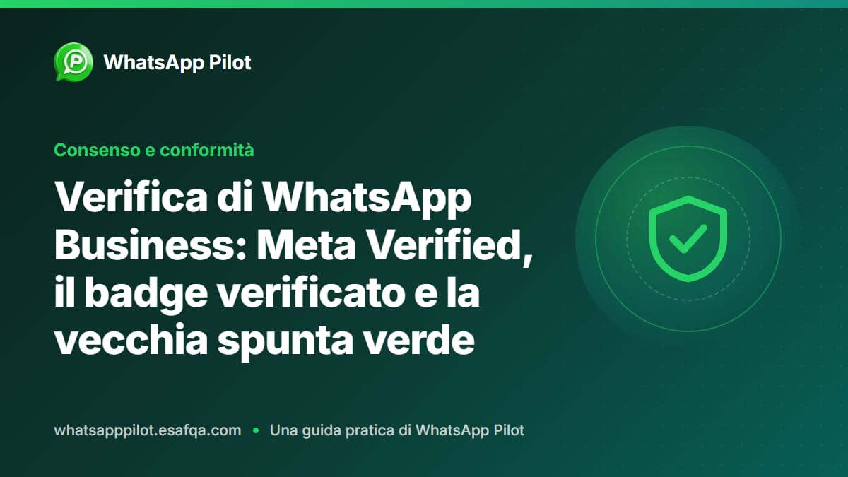 Verifica di WhatsApp Business: Meta Verified, il badge verificato e la vecchia spunta verde