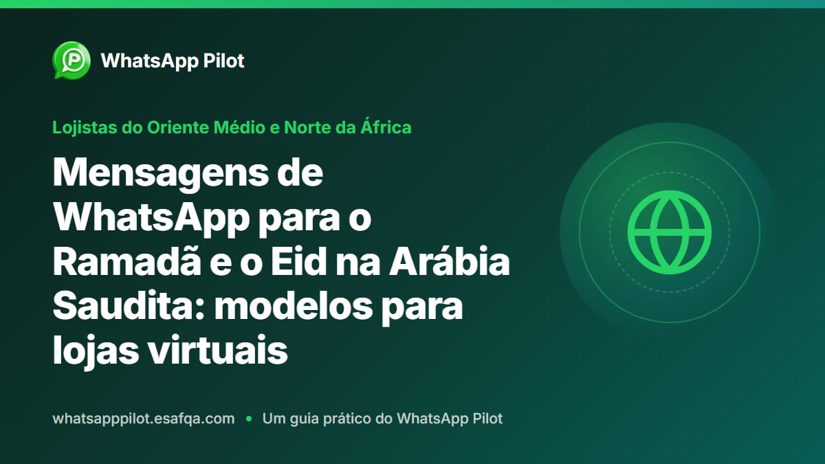 Mensagens de WhatsApp para o Ramadã e o Eid na Arábia Saudita: modelos para lojas virtuais