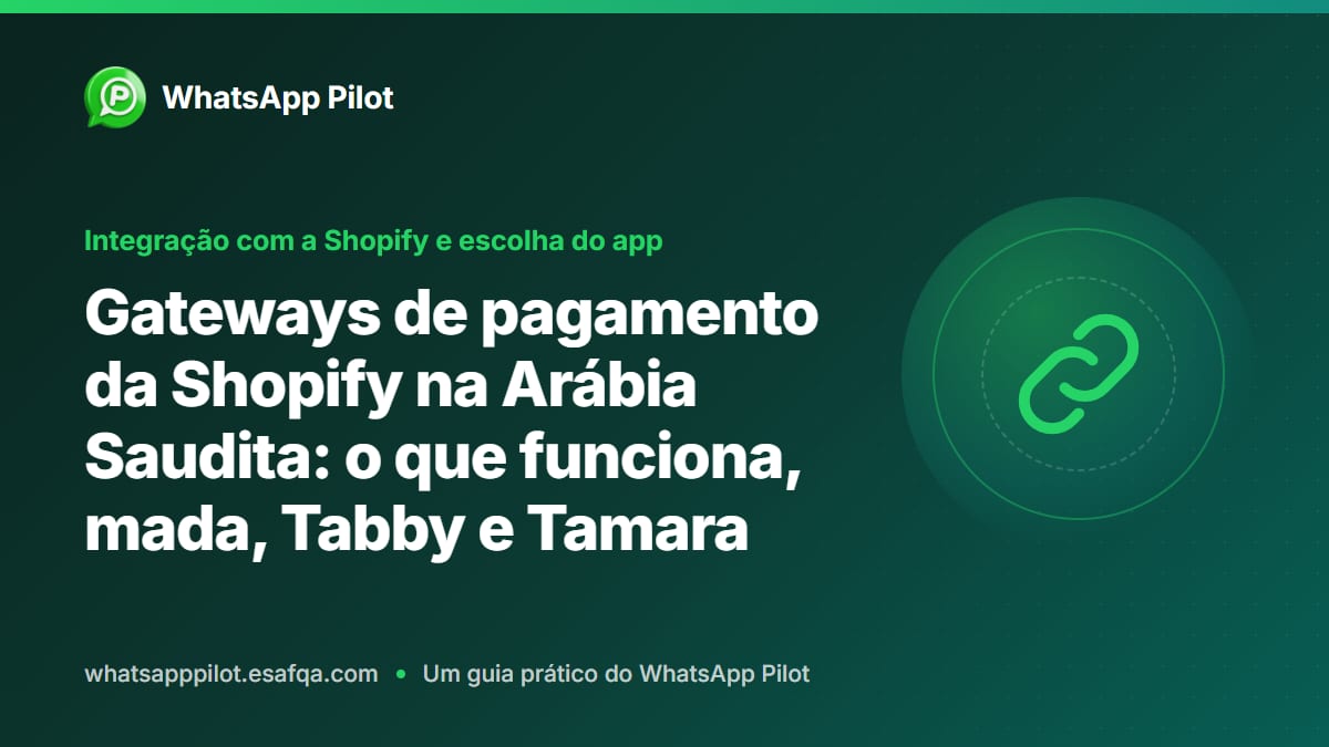 Gateways de pagamento da Shopify na Arábia Saudita: o que funciona, mada, Tabby e Tamara