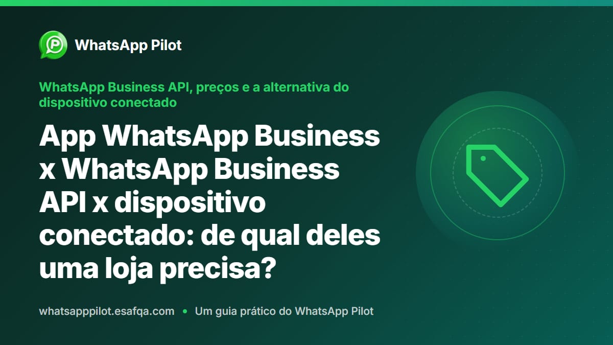 App WhatsApp Business x WhatsApp Business API x dispositivo conectado: de qual deles uma loja precisa?